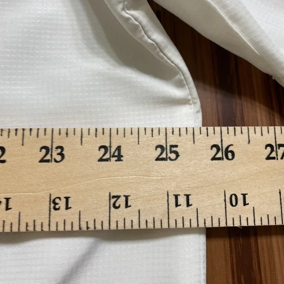 Eddie Bauer Men's Shirt Sz XL White Short Sleeve Vented Breathable Pocket Zip - Picture 9 of 10
